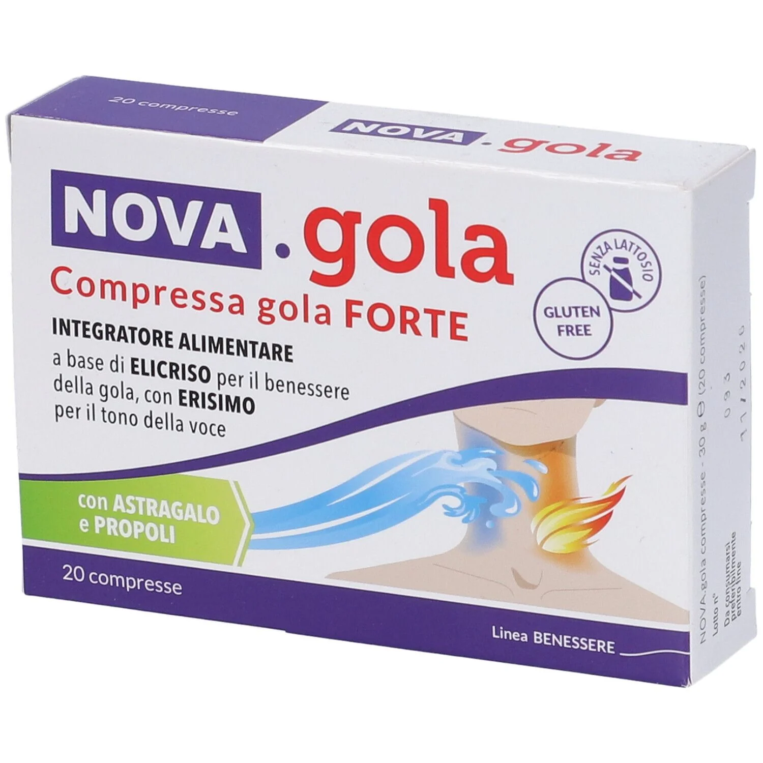 NOVA GOLA COMPRESSE GOLA FORTE 20 COMPRESSE