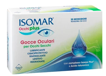 ISOMAR OCCHI PLUS MONODOSE GOCCE OCULARI OCCHI SECCHI 30 FLACONCINI