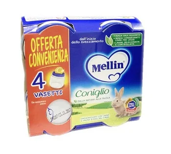 MELLIN OMOGENEIZZATO DI CONIGLIO 4 X 80 G