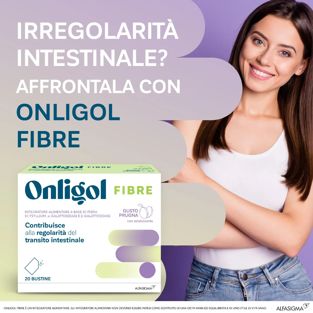 Onligol Fibre Prugna 20Bust Transito Intestinale