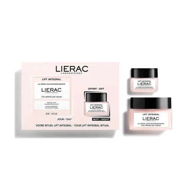 Lierac Cofanetto Lift Integral Crema Giorno + Crema Notte Crema Giorno Rassodante 50ml + Crema Notte Liftante Rigenerante 20 ml