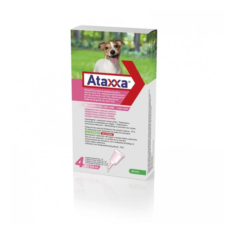 ATAXXA SPOTON 1ML 410KG KRKA 4 PIPETTE