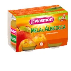 PLASMON OMOGENEIZZATO DI FRUTTA ALLA MELA E ALBICOCCA 2X104 G