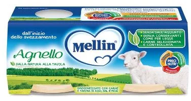 MELLIN OMOGENEIZZATO DI AGNELLO 2 X 80 G