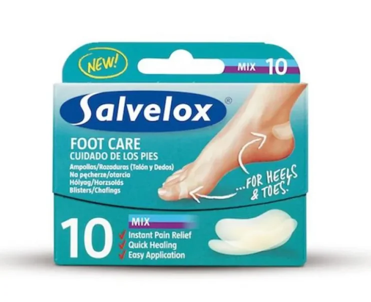 SALVELOX FOOT CARE BLISTER MIX CEROTTI ASSORTITI TALLONI E DITA 10 PEZZI