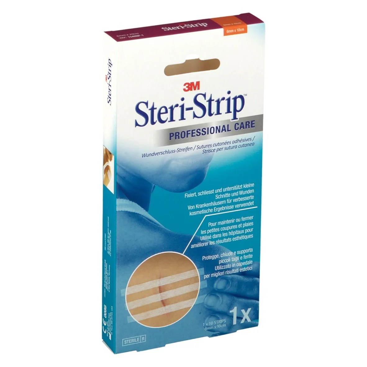 3M STERISTRIP CEROTTO STERILE PER SUTURA PICCOLE FERITE 6X100 MM 10 PEZZI