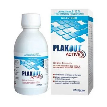 EMOFORM PLAK OUT ACTIVE 0,20% COLLUTORIO CON CLOREXIDINA 200 ML