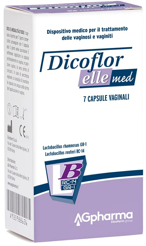 DICOFLOR ELLE MED 7 CAPSULE VAGINALI - TRATTAMENTO VAGINOSI E VAGINITI