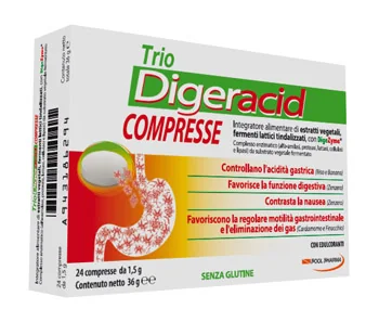 TRIO DIGERACID INTEGRATORE BRUCIORE E ACIDITÀ  24 COMPRESSE