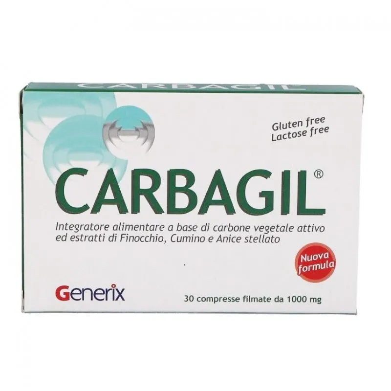 Carbagil Integratore Contro Gas Intestinali 30 Compresse 