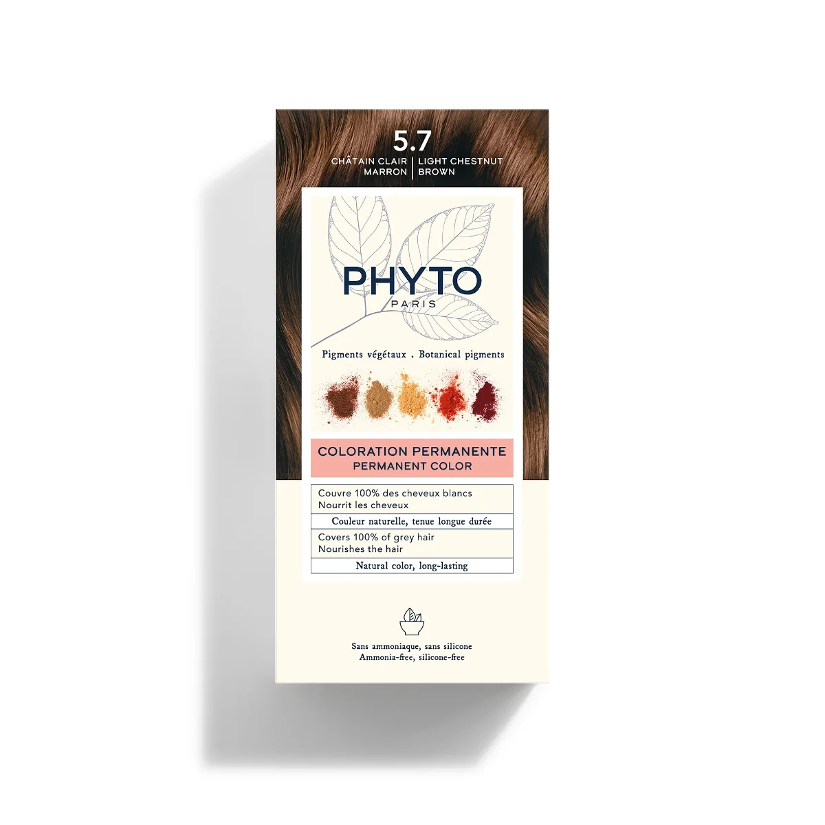 PHYTO PHYTOCOLOR 5.7 CASTANO CHIARO TABACCO COLORAZIONE PERMANENTE SENZA AMMONIACA