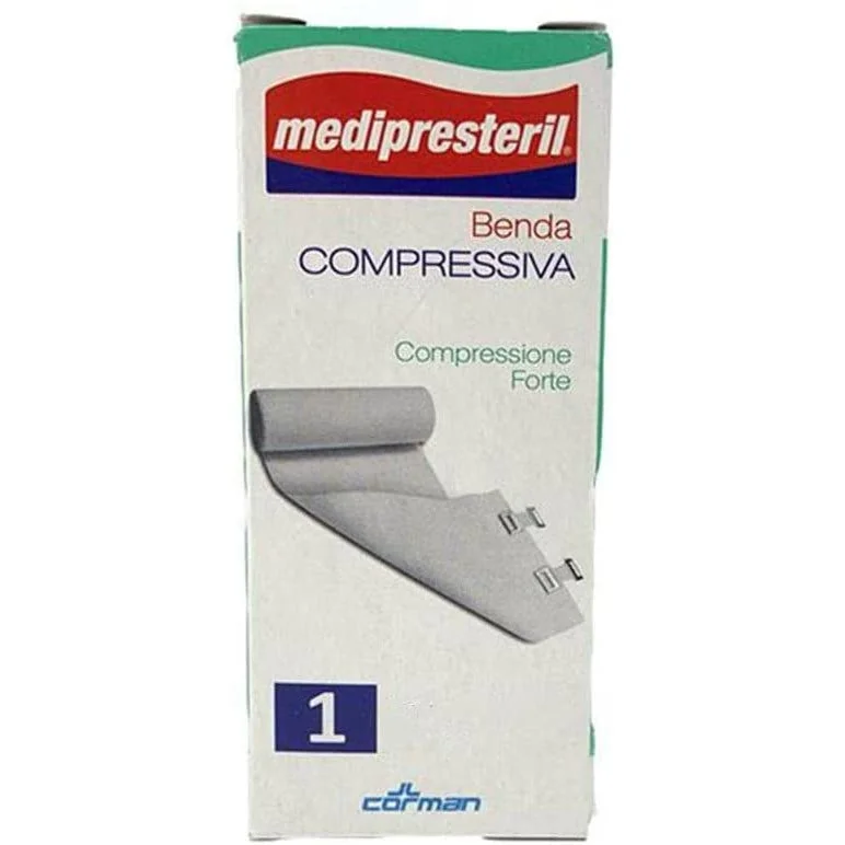 MEDIPRESTERIL BENDA ELASTICA TRAUMATOLOGICA CON GRAFFETTA 4,5 M X 8 CM 1 PEZZO