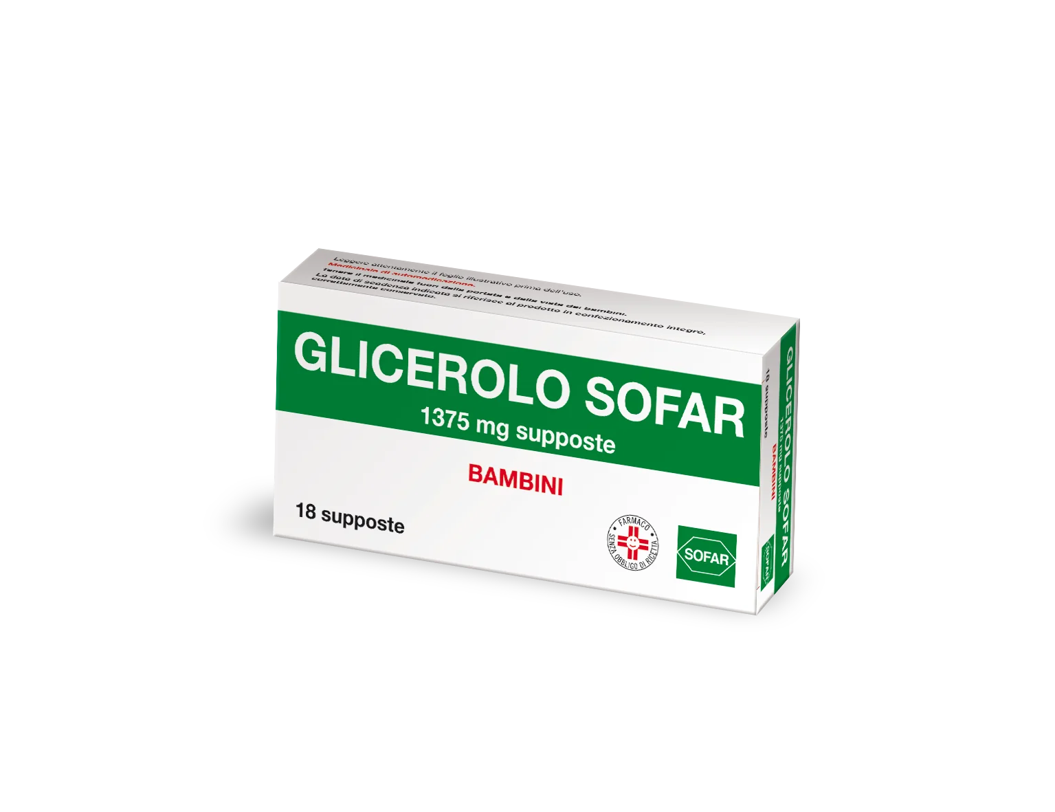 GLICEROLO BAMBINI 18 SUPPOSTE 1500 MG