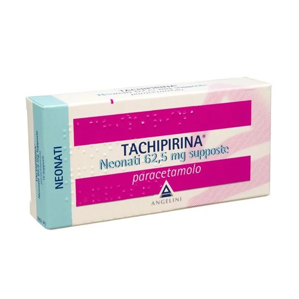 TACHIPIRINA NEONATI 62,5 MG PARACETAMOLO 10 SUPPOSTE