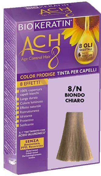 Biokeratin Ach8 8/N Biondo Chiaro Tinta Per Capelli