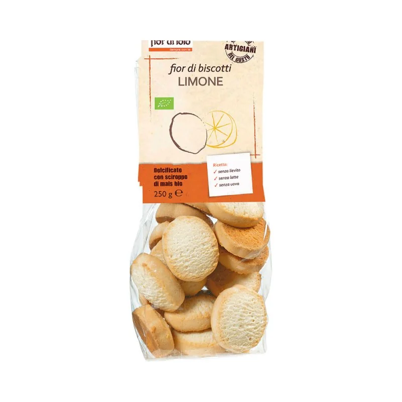 FIOR DI LOTO FIOR DI BISCOTTI LIMONE BIOLOGICI 250 G