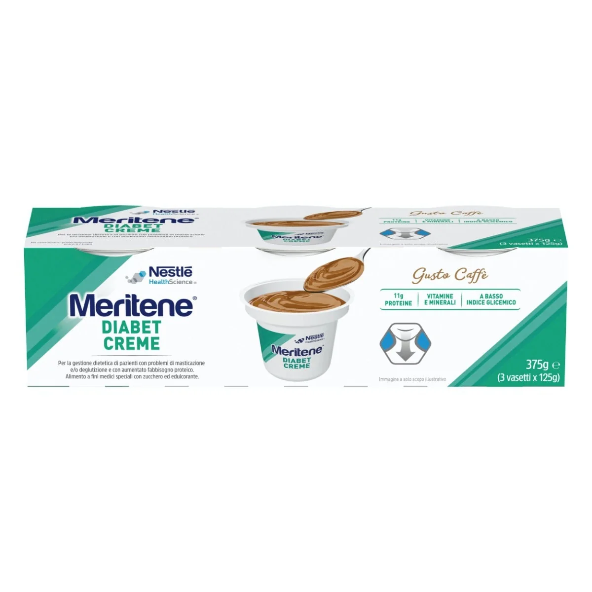 MERITENE DIABET CREME CAFFÈ 3X125 G