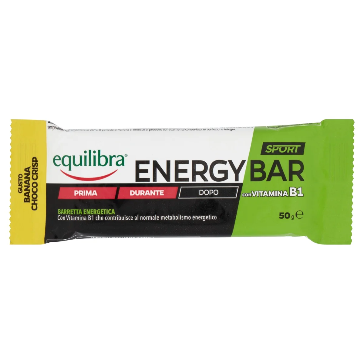 EQUILIBRA ENERGY BAR BANANA&CHOCO CRISP 50 G