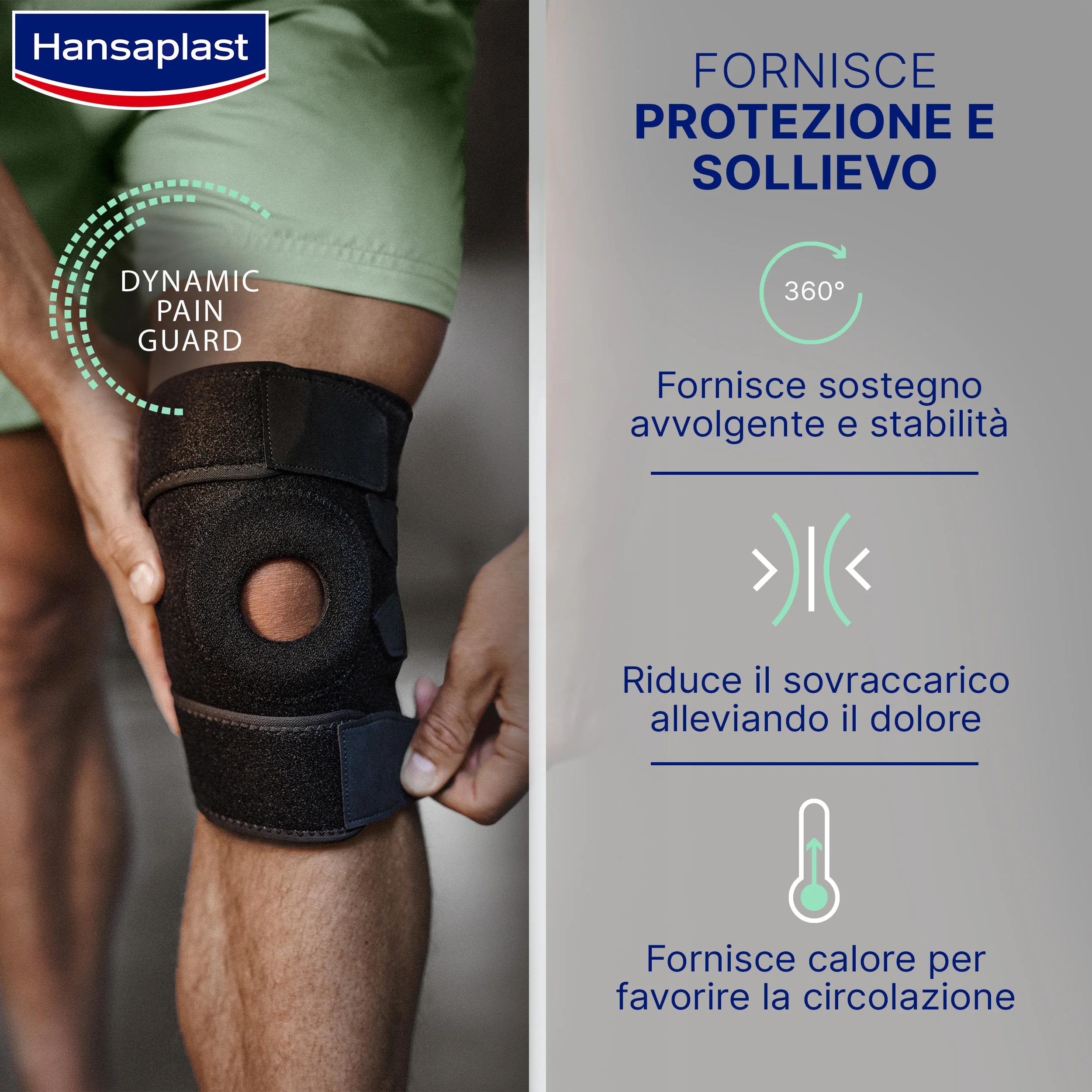 Hp Protective Sup Ginocchio Supporto e Stabilità alle Ginocchia