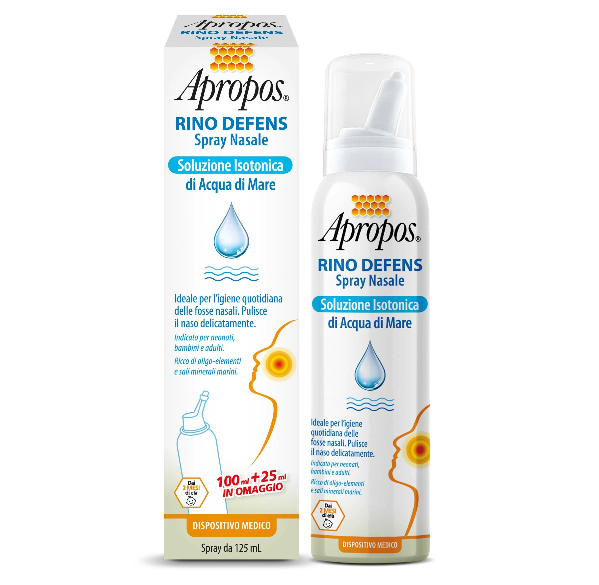 APROPOS RINO DEFENS SOLUZIONE ISOTONICA SPRAY NASALE 125 ML