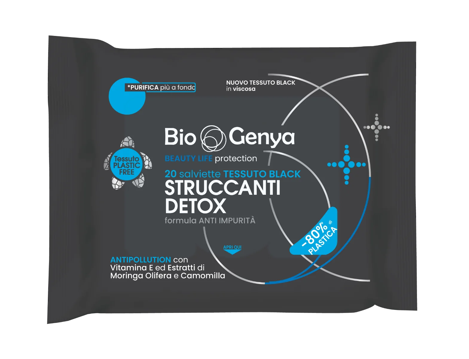 BIOGENYA SALVIETTE STRUCCANTI DETOX 20 PEZZI