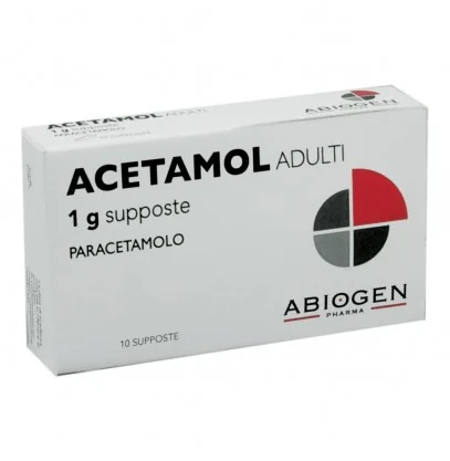 ACETAMOL ADULTI 1 G PARACETAMOLO 10 SUPPOSTE