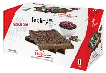 FEELING OK TOAST COCOA START 2 X 80 G