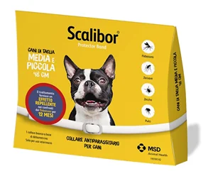 SCALIBOR PROTECTORBAND 48 CM COLLARE ANTIPARASSITARIO PER CANI