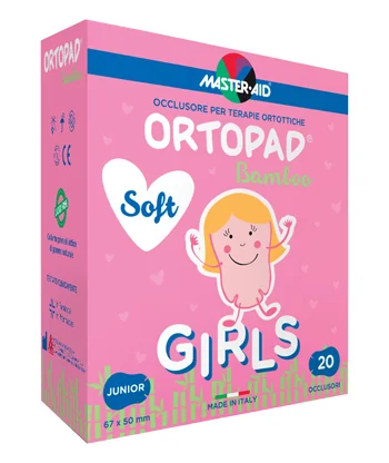 ORTOPAD SOFT GIRLS JUNIOR CEROTTO OCCLUSORE PER BAMBINE PER TERAPIE ORTOTTICHE 20 PEZZI