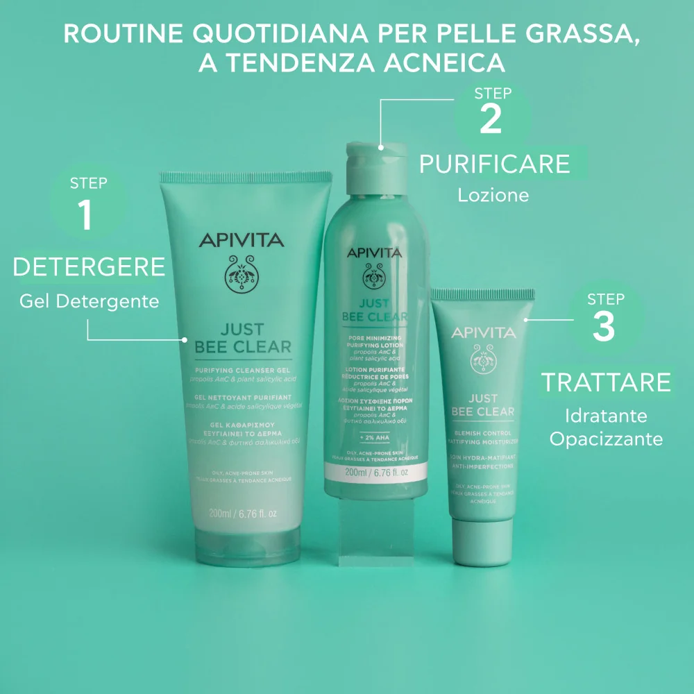 Apivita Just Bee Clear Lotion 200 ml Lozione Purificante