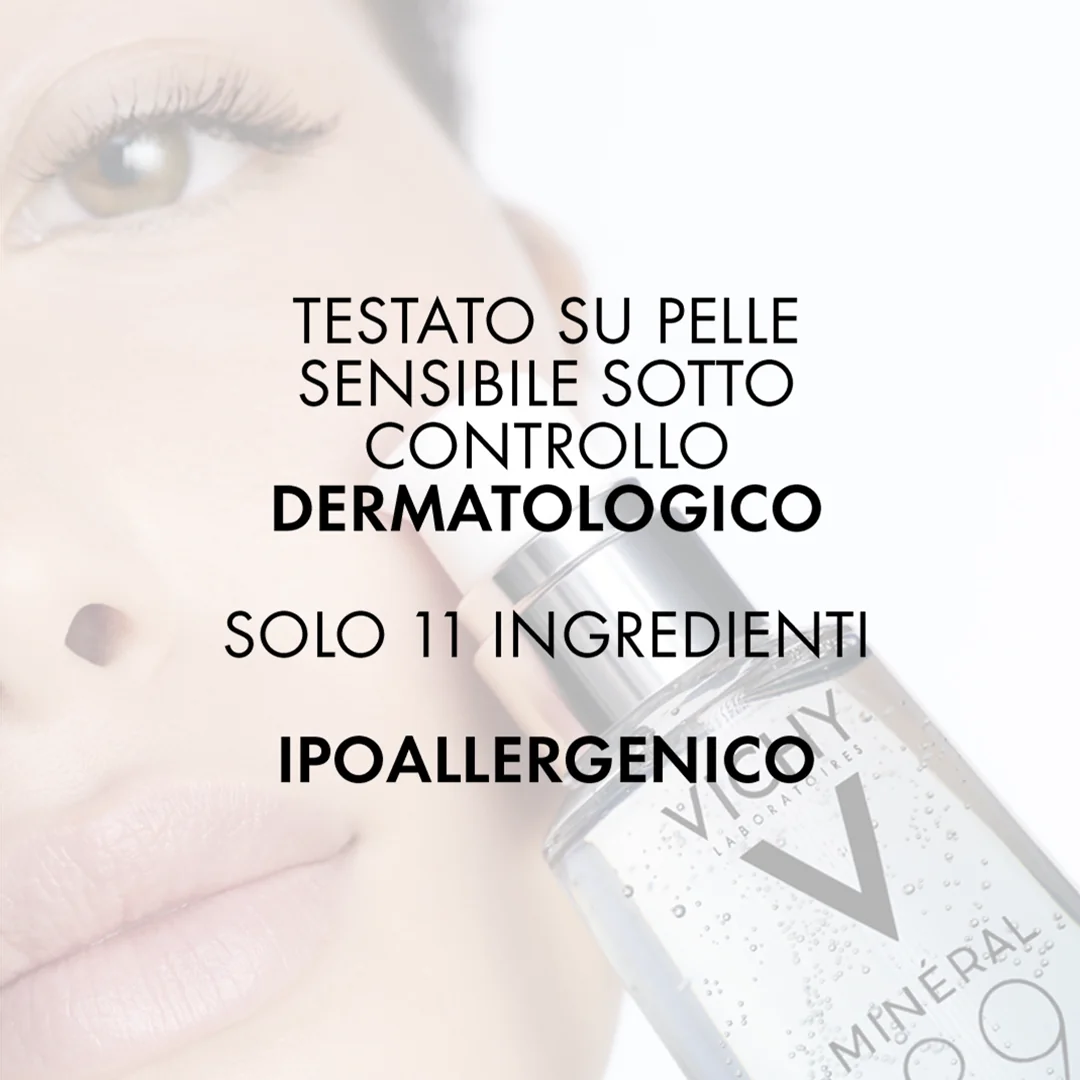 Applicare 2 gocce di Mineral 89 sulla pelle pulita, mattina e sera prima di applicare il proprio siero e/o la crema viso.