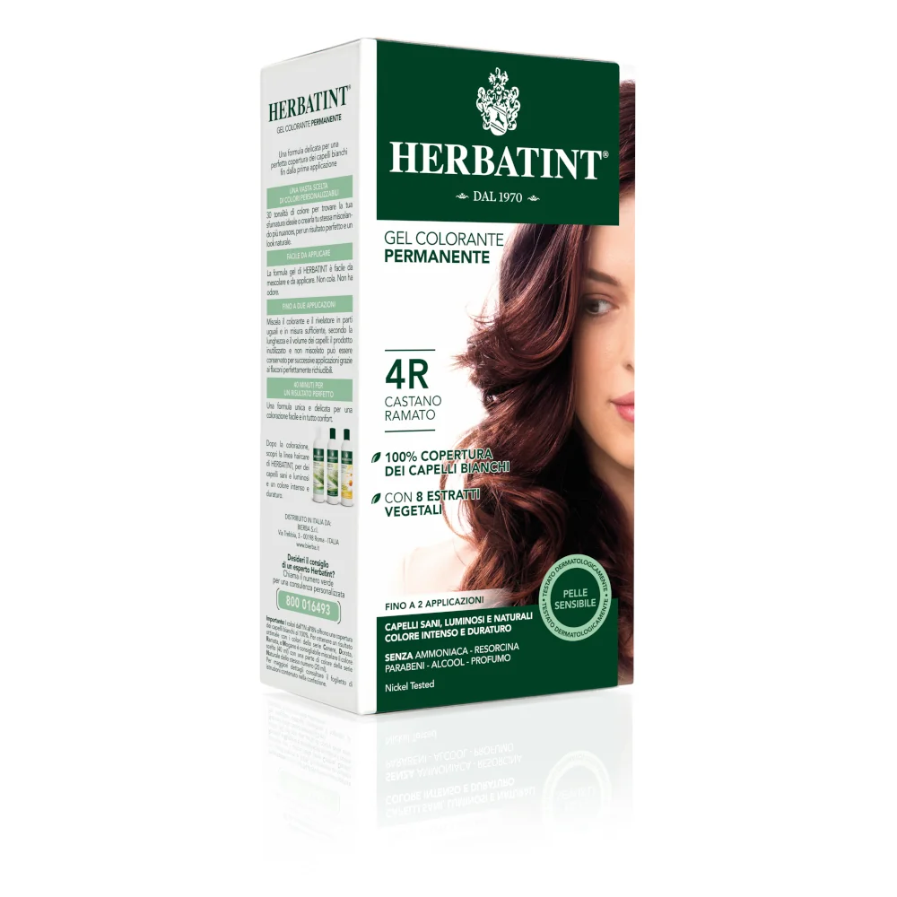 HERBATINT TINTURA CAPELLI GEL PERMANENTE 4R CASTANO RAMATO 150 ML