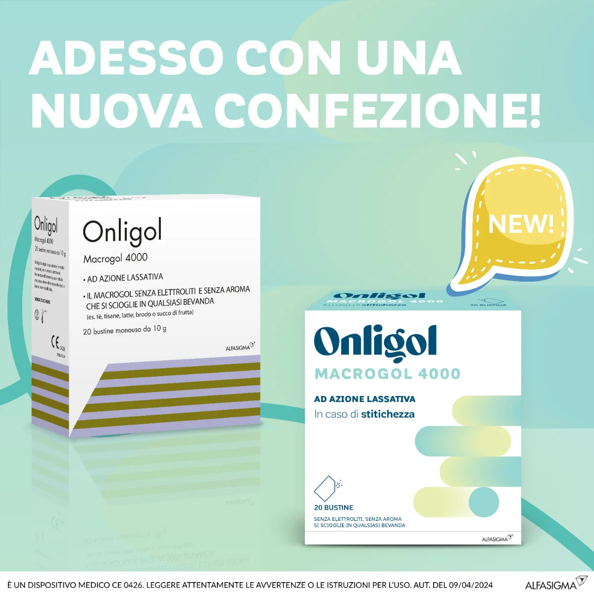 Onligol 20 Bustine Azione Lassativa