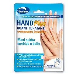 URADERM HAND PLUS GUANTI IDRATANTI TRATTAMENTO MANI INTENSIVO MONOUSO 2 PEZZI 8 ML