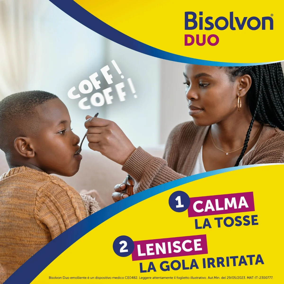 Bisolvon Duo Emolliente Sciroppo 100 ml Contro Tosse e Gola Irritata