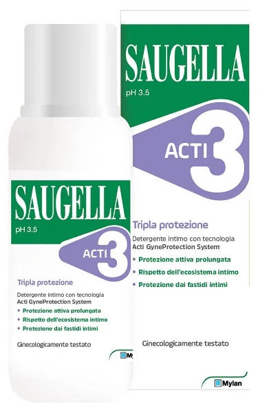 SAUGELLA ACTI3 DETERGENTE INTIMO TRIPLA PROTEZIONE 250 ML