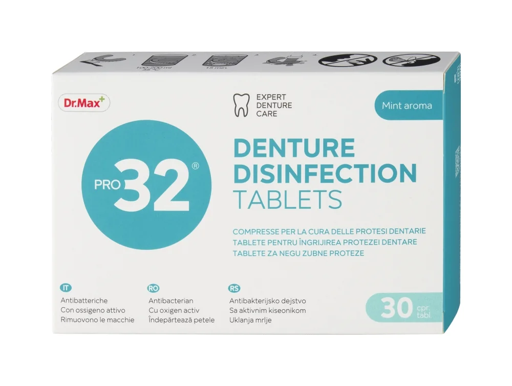 Dr. Max Pro32 Denture Disinfect 30Tbl Igiene Orale