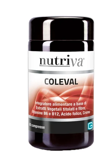 NUTRIVA COLEVAL INTEGRATORE CONTROLLO COLESTEROLO E TRIGLICERIDI 60 COMPRESSE