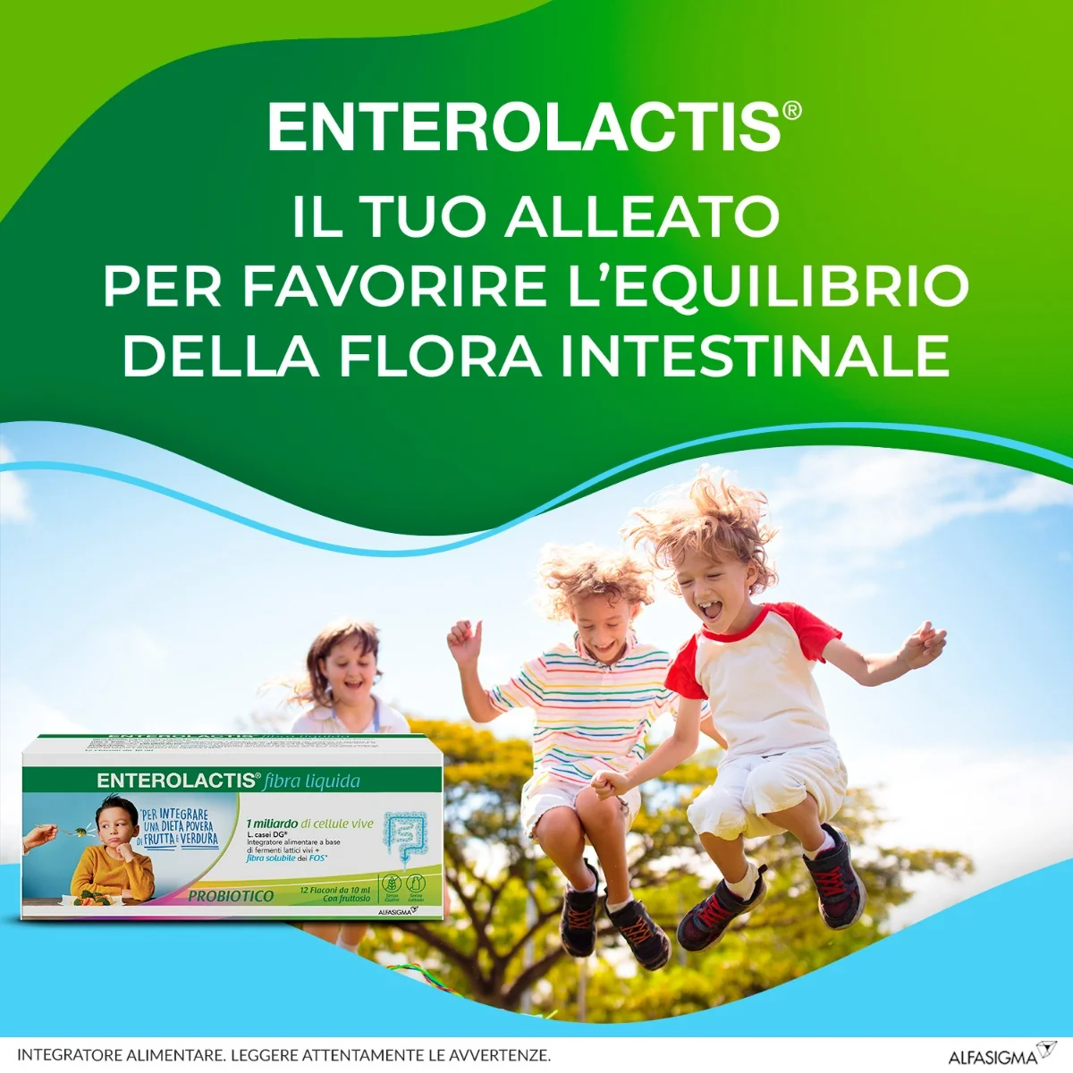 Enterolactis Fibra Liquida 12 Flaconcinix 10 Ml Benessere Flora Batterica Intestinale