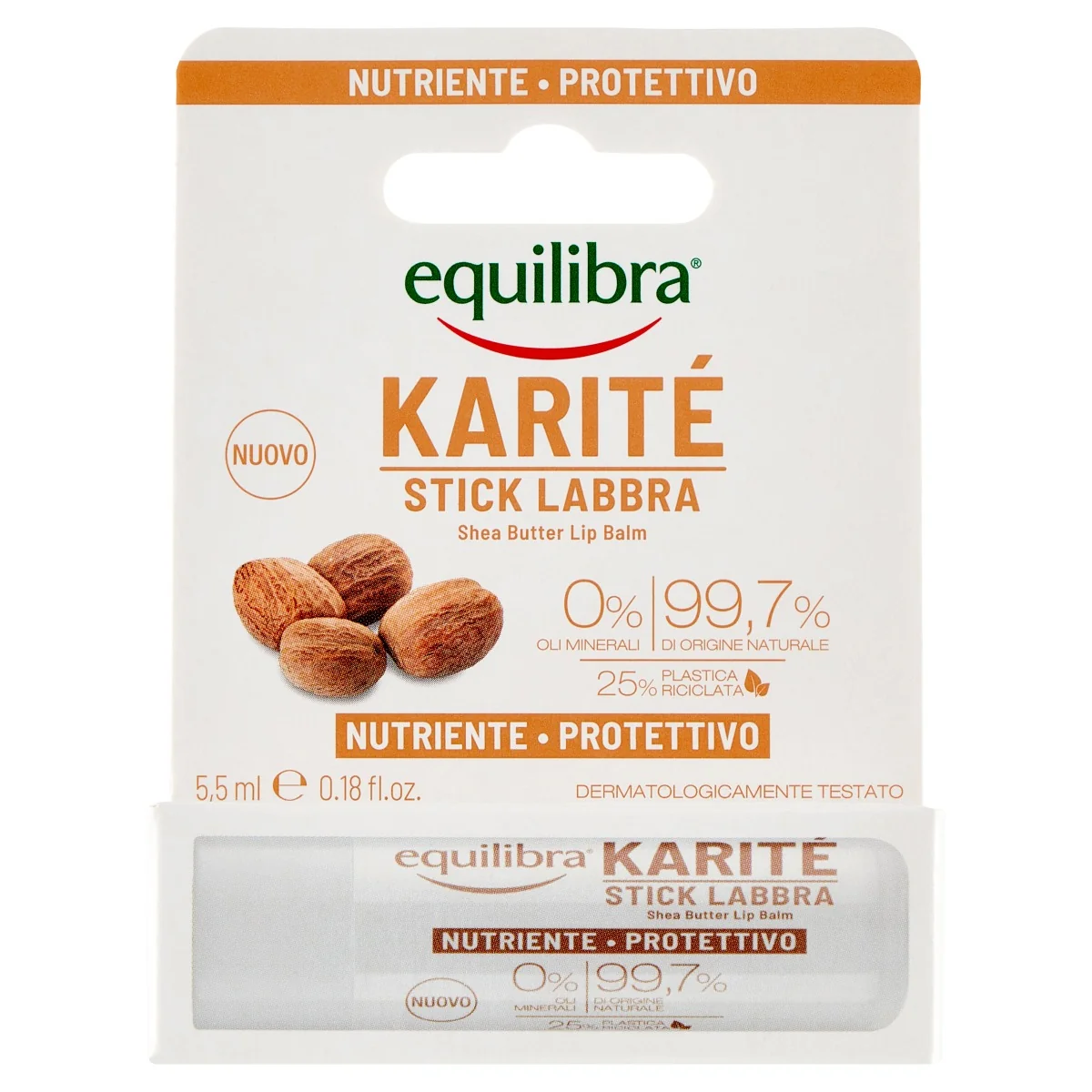 Equilibra Stick Labbra Karitè 5,5 ml Nutre profondamente