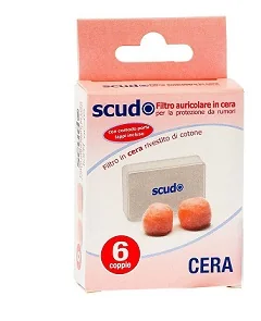 EARPLUG SCUDO CERA FILTRO AURICOLARE 6 PAIA