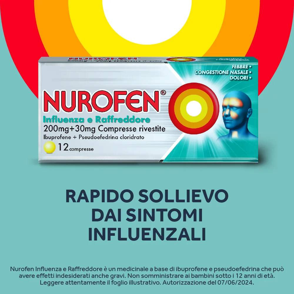 Nurofen Influenza Raffreddore 12 Compresse 