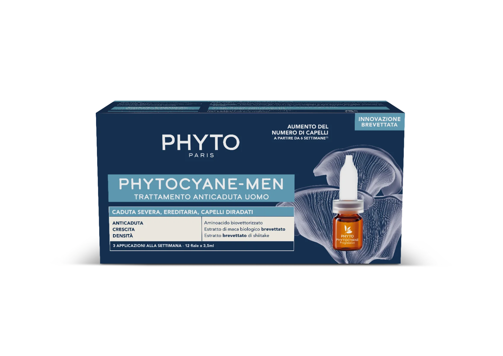 PHYTOCYANE FIALE UOMO CADUTA SEVERA 12 FIALE DA 3,5 ML