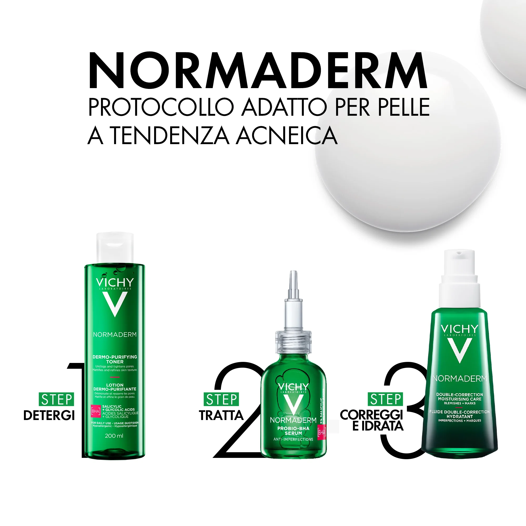 Vichy Normaderm Tonico 200 ml Astringente e Purificante