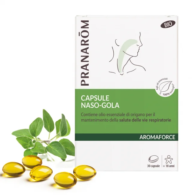 PRANAROM AROMAFORCE BIO NASO E GOLA 30 CAPSULE