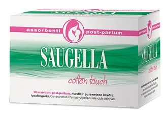 SAUGELLA COTTON TOUCH ASSORBENTE POST PARTO 10 PEZZI