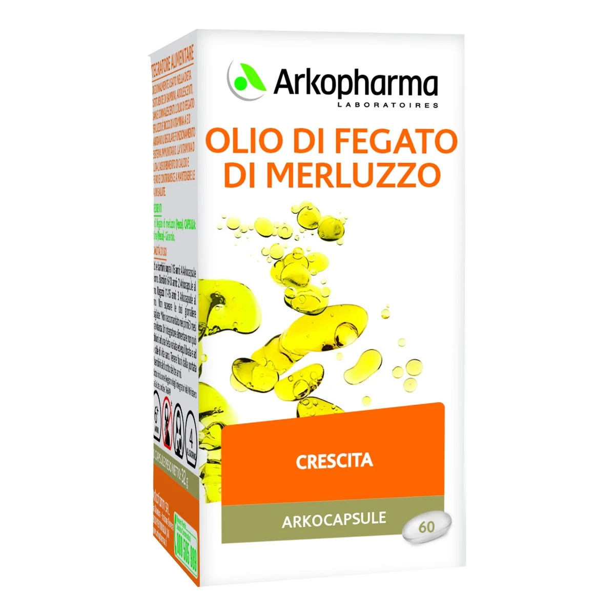 ARKOPHARMA OLIO DI MERLUZZO 60 CAPSULE