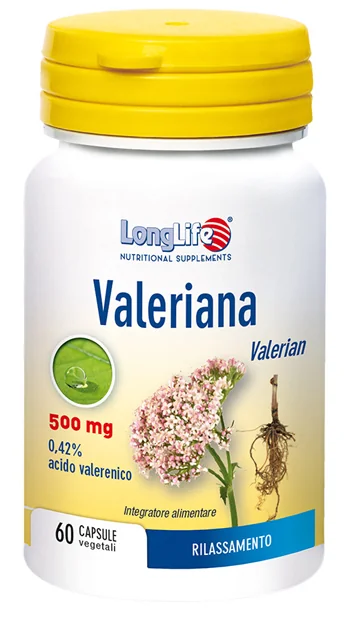 LONGLIFE VALERIANA INTEGRATORE PER IL SONNO 60 CAPSULE 500 MG