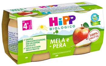 HIPP OMOGENEIZZATO MELA PERA 2X80 G