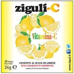 ZIGULÌ-C LIMONE CON VITAMINA C 40 PALLINE